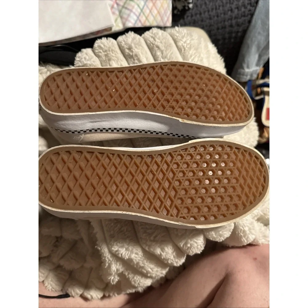 Vans Women's Old Skool Sneaker Suede Canvas‎ Checkboard Foxing Turtledove Size 8